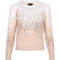 Strickpullover mit Pailletten und Farbverlauf
