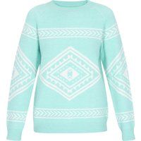 Strickpullover mit Azteken-Print