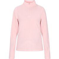 Taillierter Fleecepullover mit Halbreißverschluss