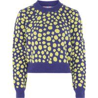 Strickpullover mit abstraktem Punktmuster