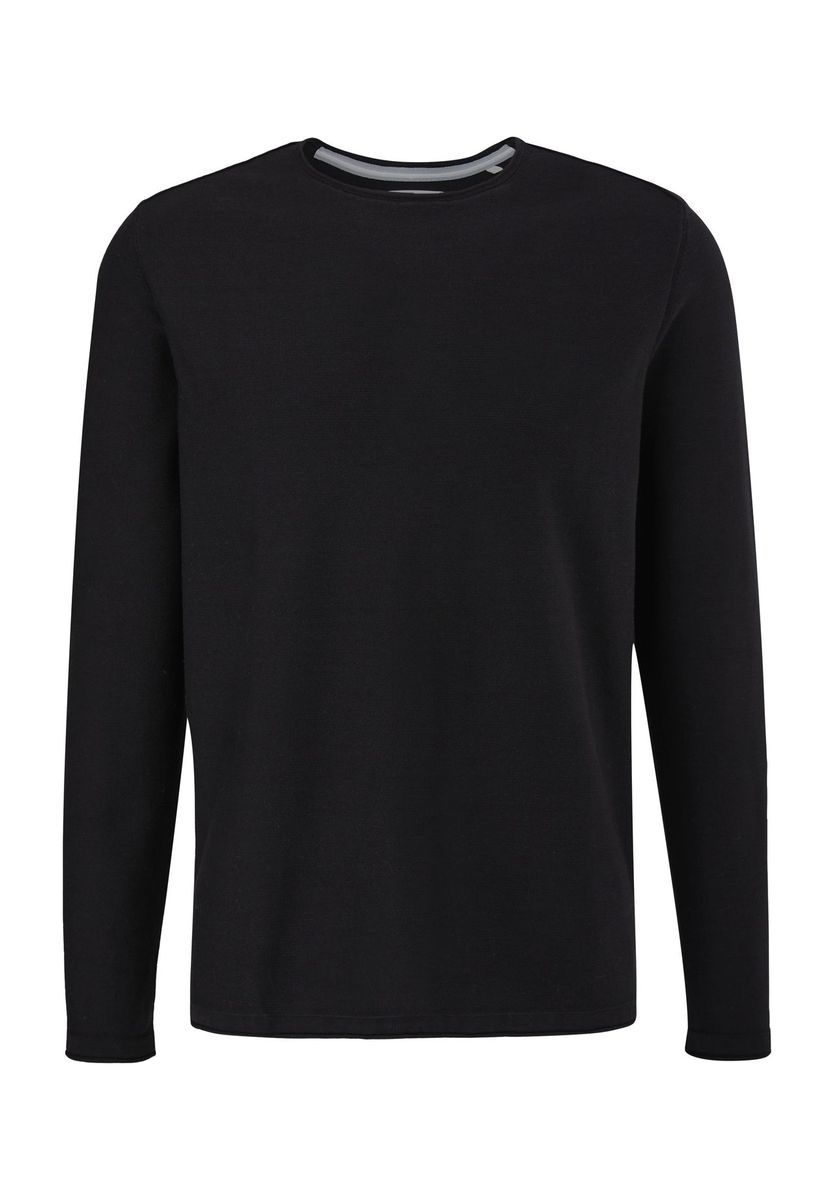 Klassischer Baumwoll-Langarmpullover