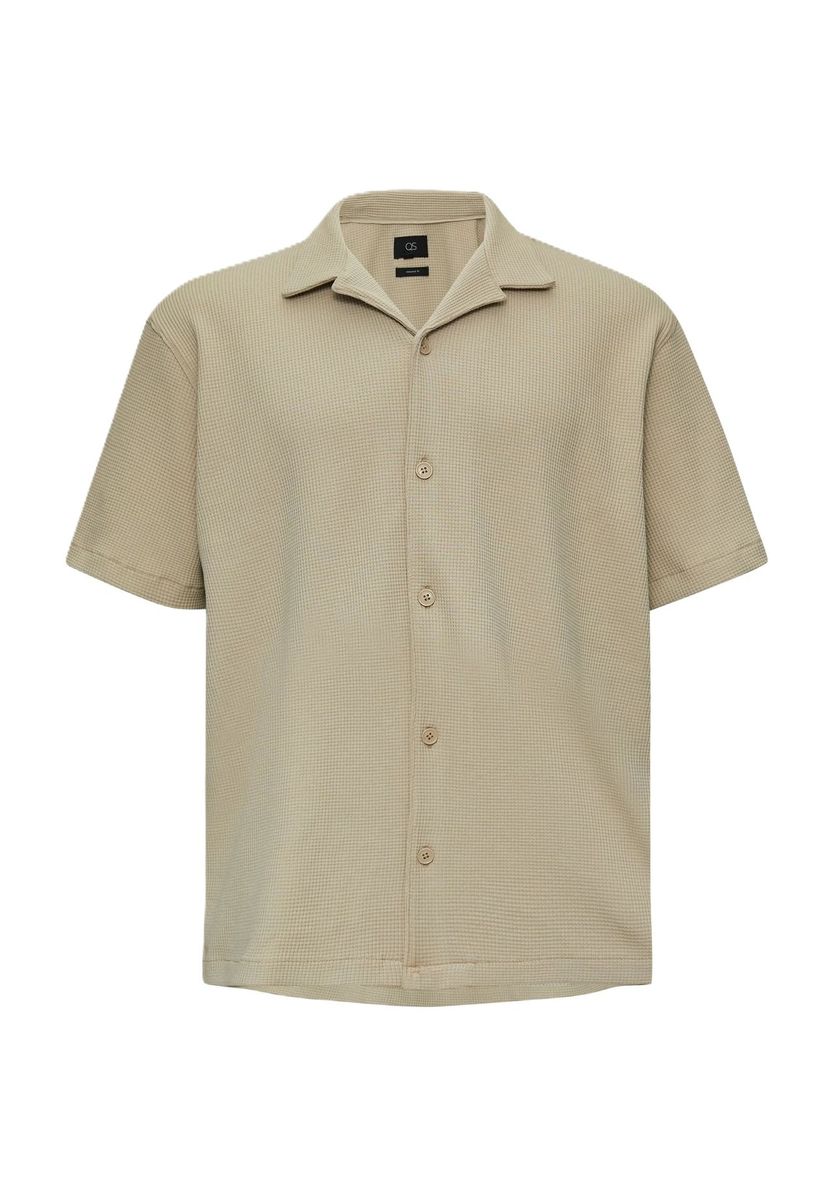 Waffelpiqué Kurzarmhemd