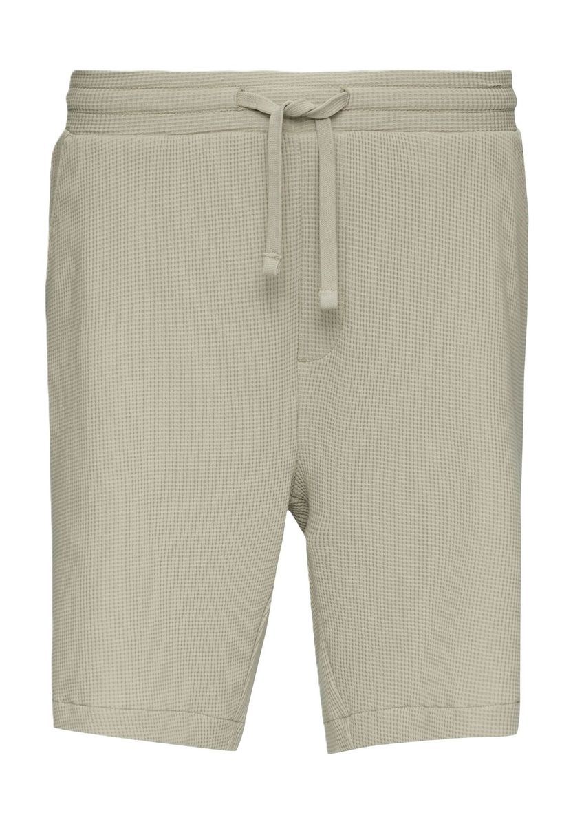 Lässige Waffelstrickshorts mit Gummibund