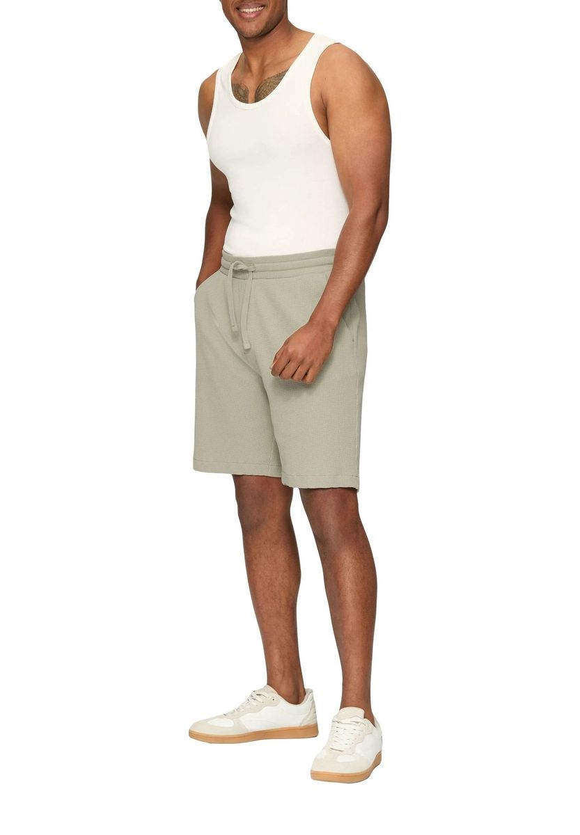 Lässige Waffelstrickshorts mit Gummibund