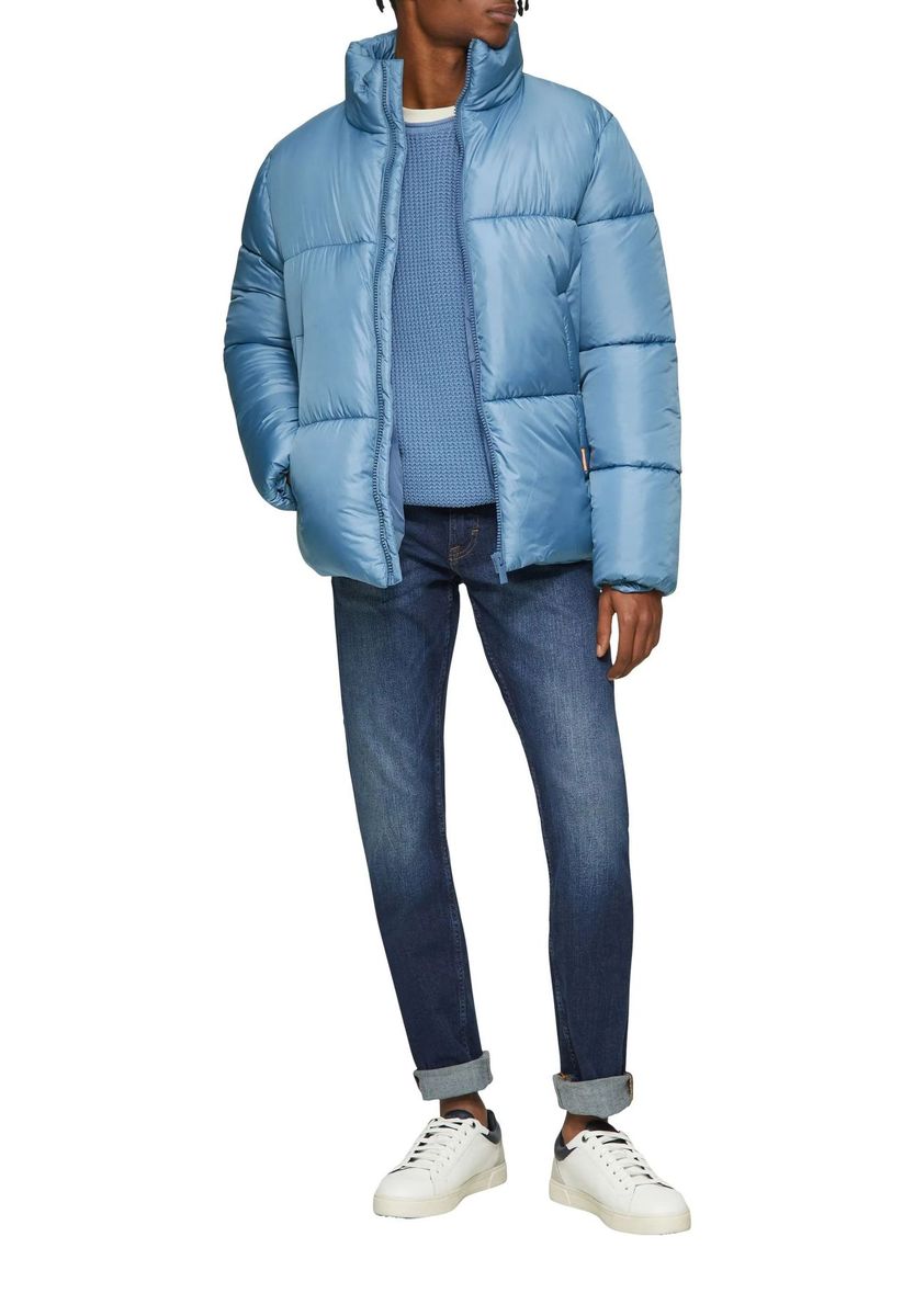 Lässige gefütterte Pufferjacke