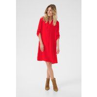 Lockeres Hemdblusenkleid mit Dreiviertelarm