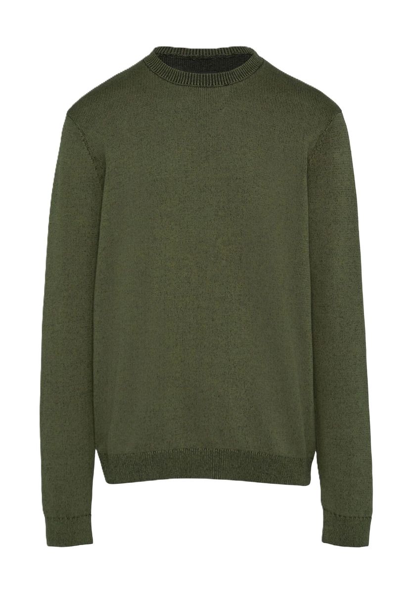 Herren Rundhals Baumwollpullover