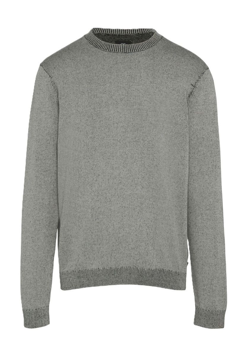 Klassischer Baumwollpullover mit Rundhalsausschnitt