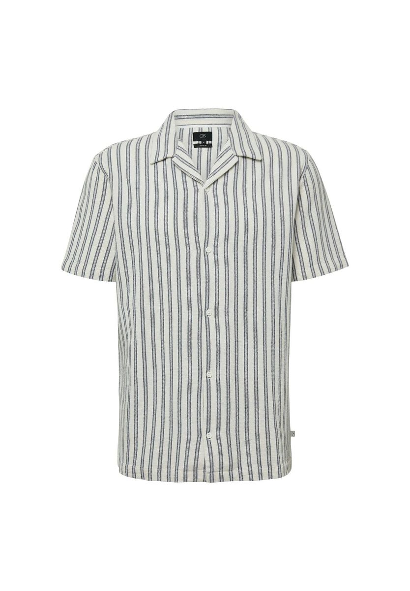 Gestreiftes Regular Fit Camp Shirt