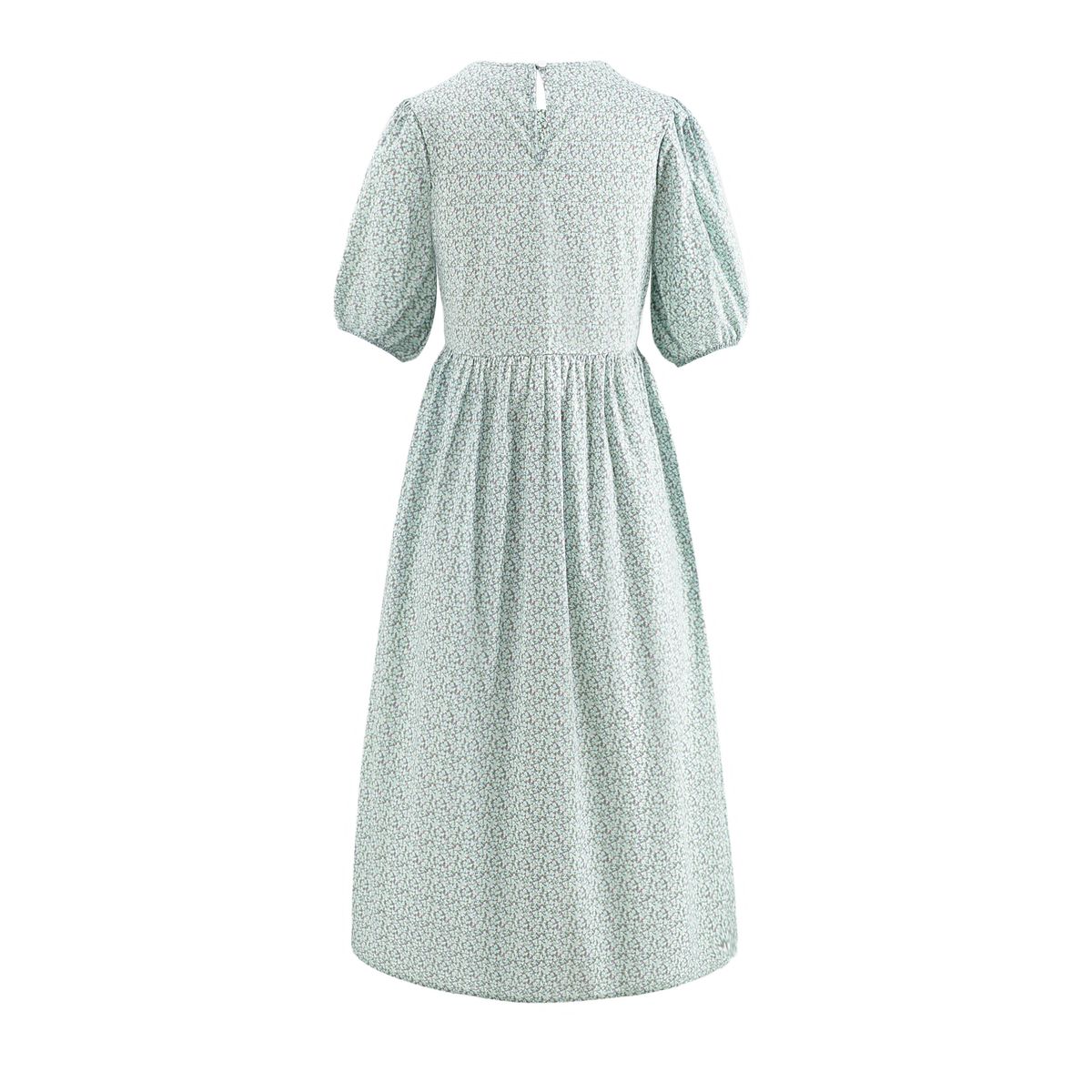 Feminines Midi-Kleid mit Blumenmuster