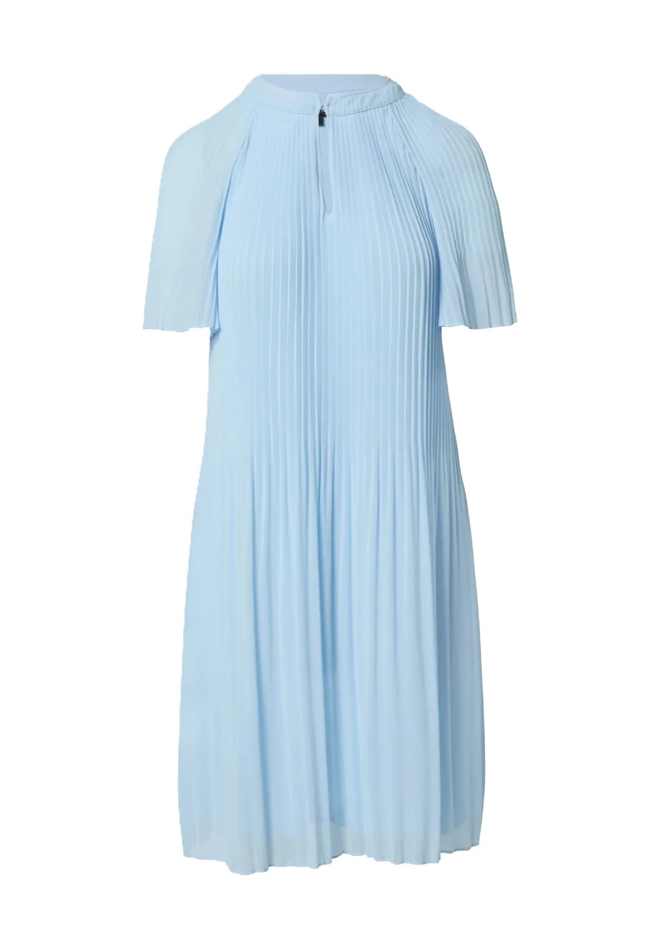 Elegantes Plissee-Chiffon Midikleid