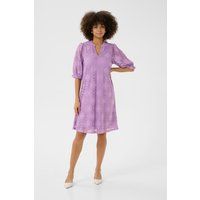 Tunika-Kleid mit floralem Lochstickmuster