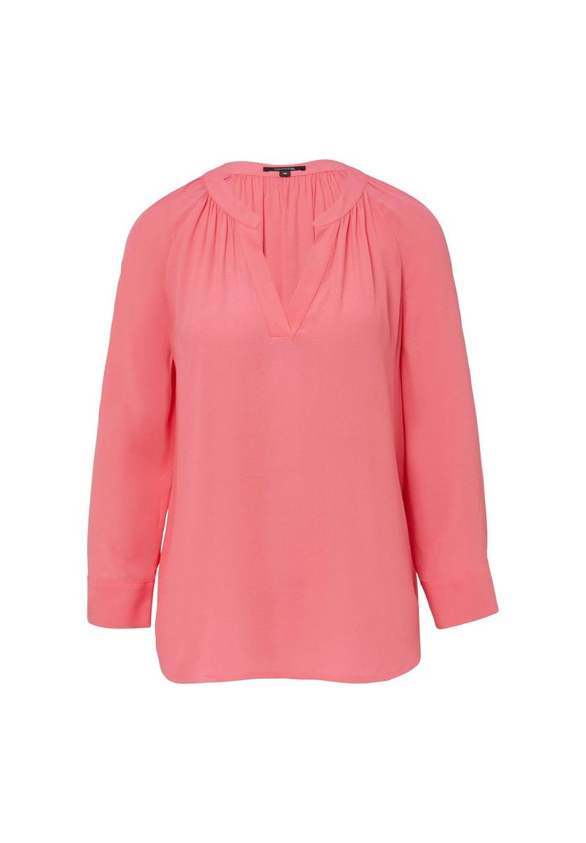 Elegante Bluse mit V-Ausschnitt und lockerer Passform