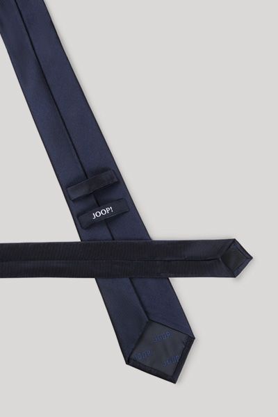 Joop! Einfarbige dunkelblaue Seidenkrawatte Klassischer eleganter Stil