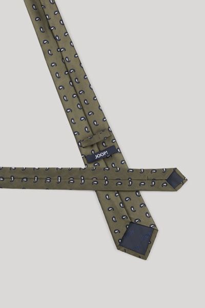 JOOP! Seidenkrawatte Paisley Olivgrün Modernes Klassisches Design