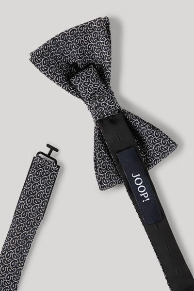 Joop! Marineblaue Seidenfliege mit Paisley-Muster, vorgebunden, klassischer Stil