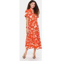 Gestoftes A-Linien-Kleid mit Blütenprint
