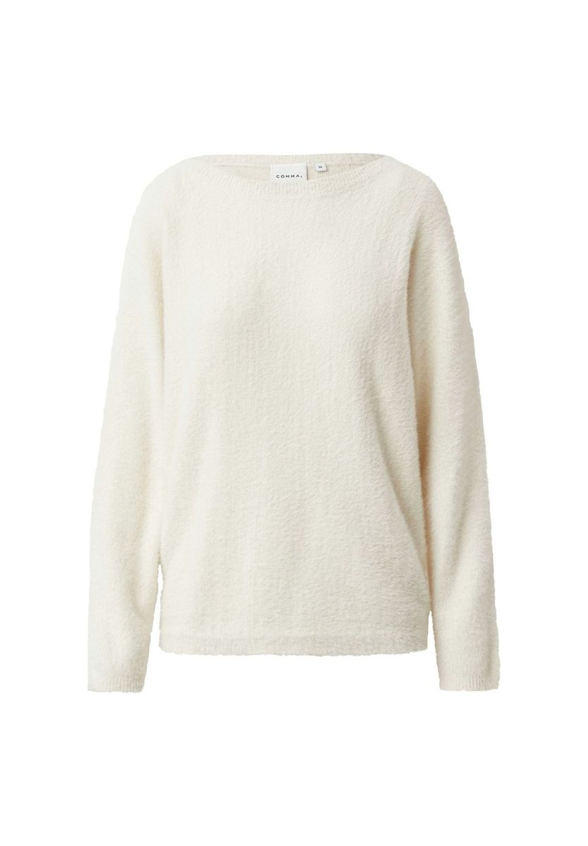 Bouclé Strickpullover mit Relaxed Fit