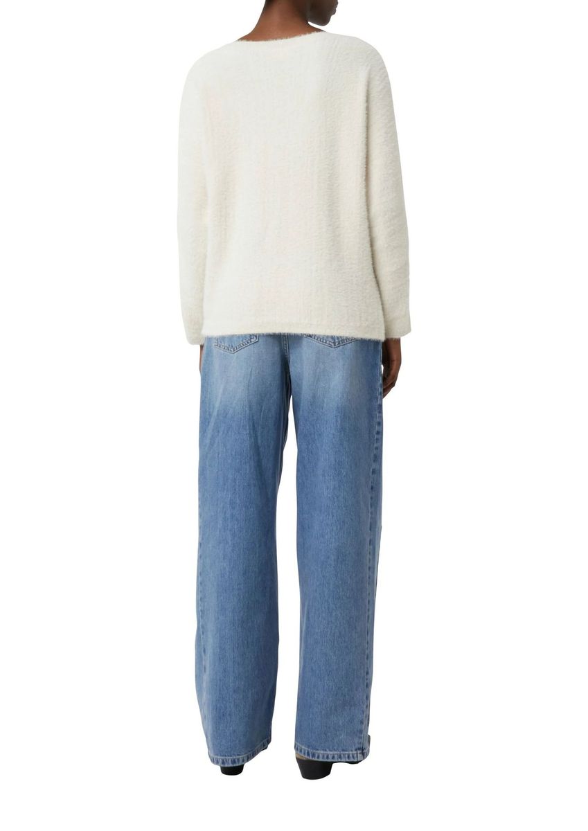 Bouclé Strickpullover mit Relaxed Fit