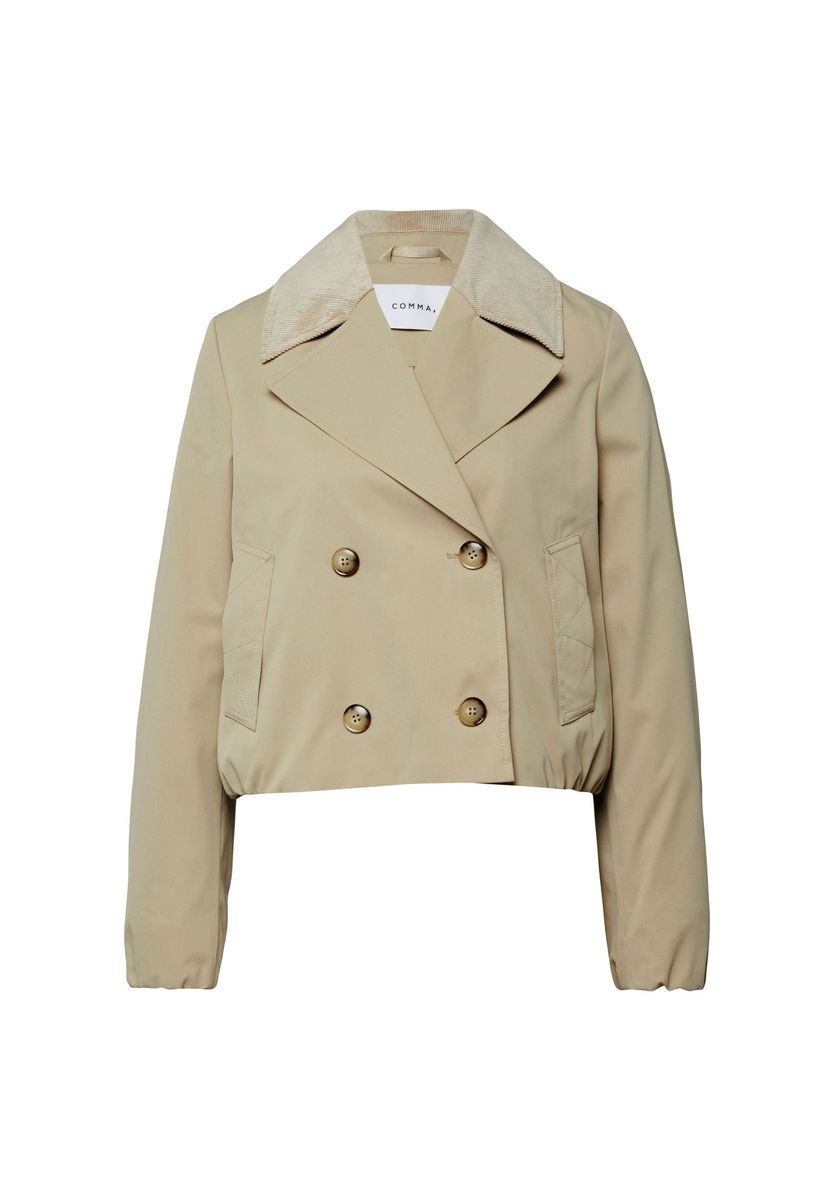 Kurze zweireihige Trenchjacke
