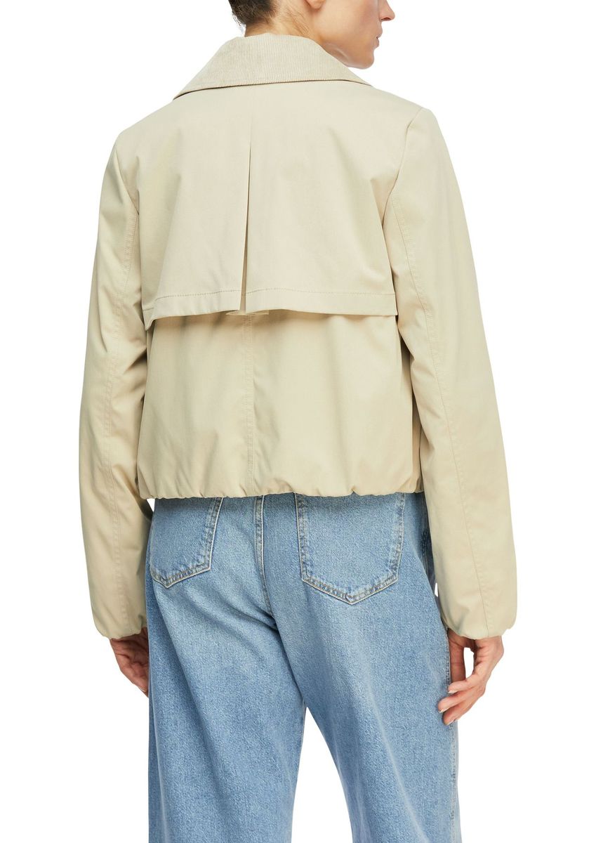 Kurze zweireihige Trenchjacke