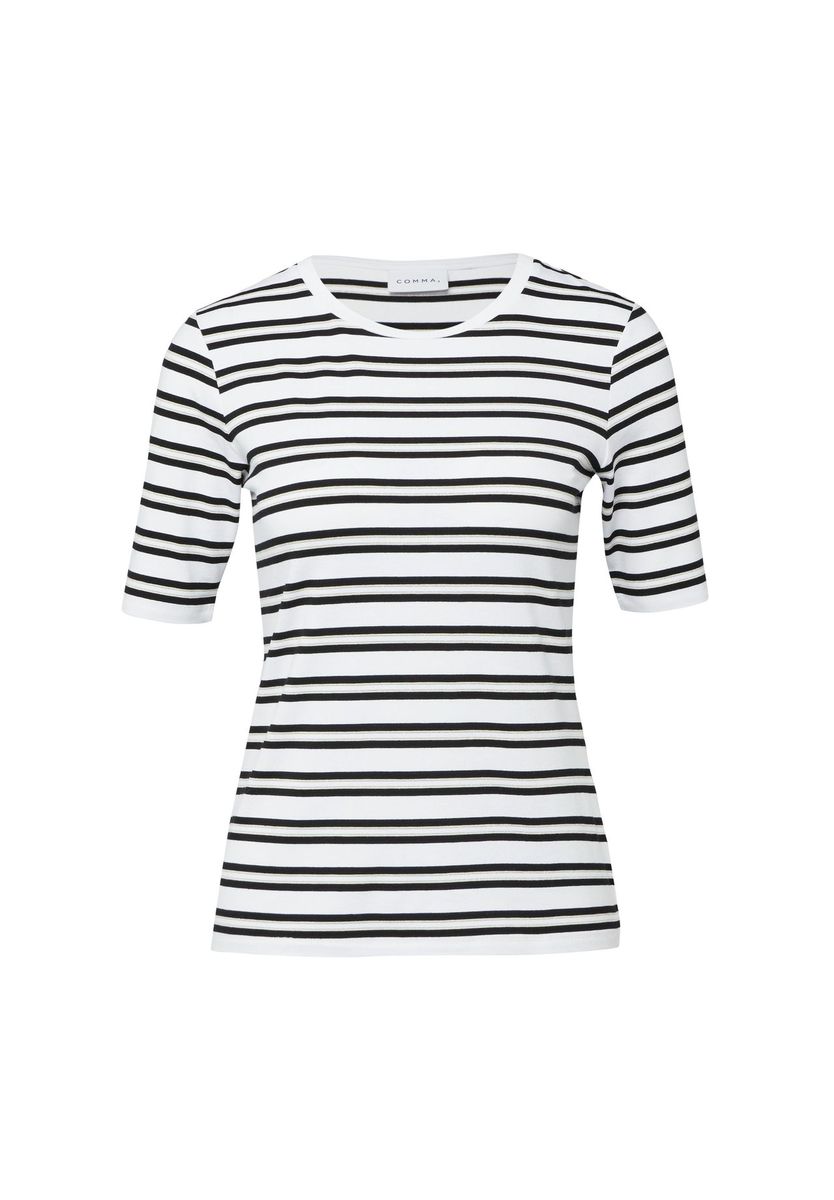 Gestreiftes T-Shirt aus Baumwollmischung