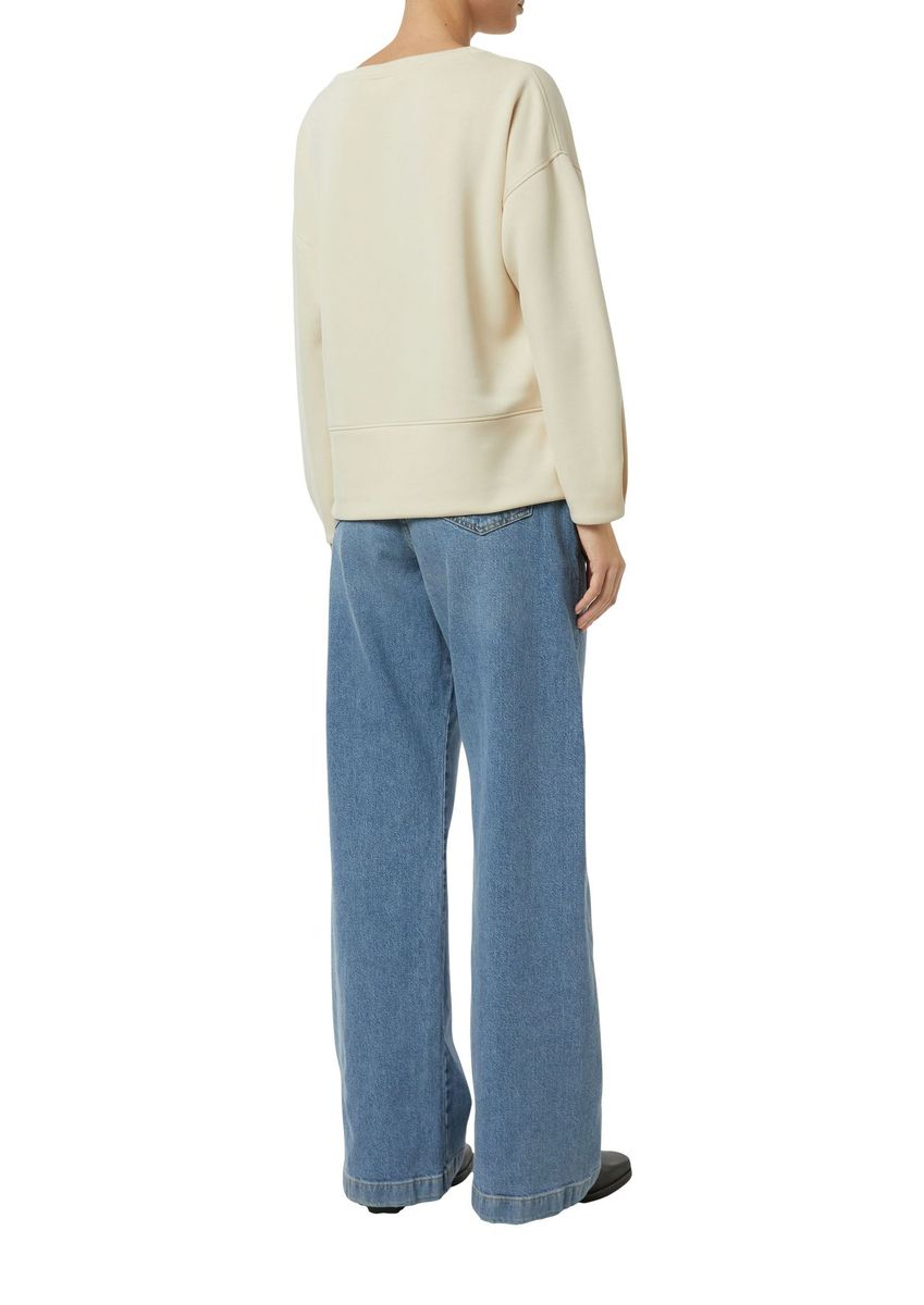 Sweatshirt aus Baumwollmischung mit lockerer Passform