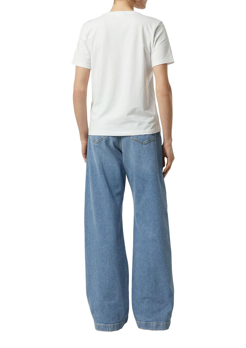 Lässiges Baumwoll-T-Shirt mit Grafikdruck