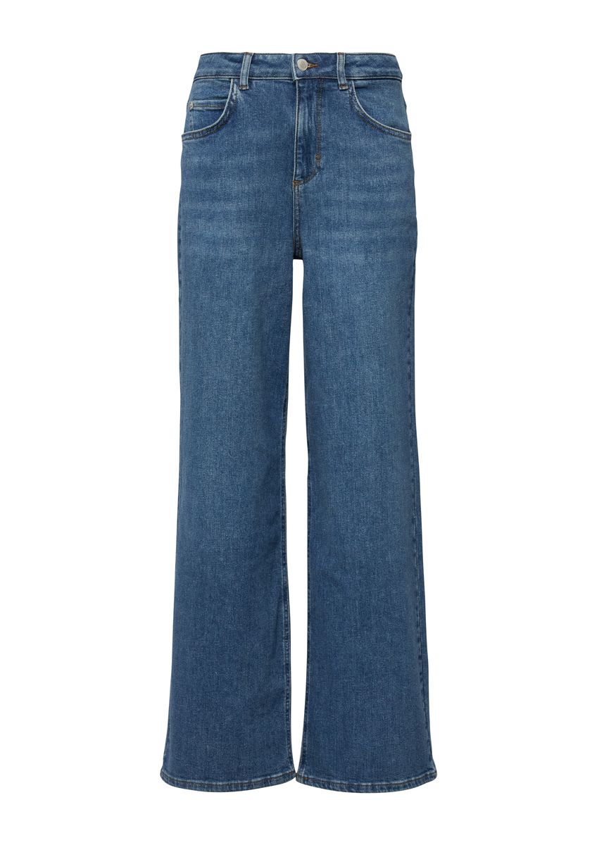 Wide Leg Jeanshose aus Denim
