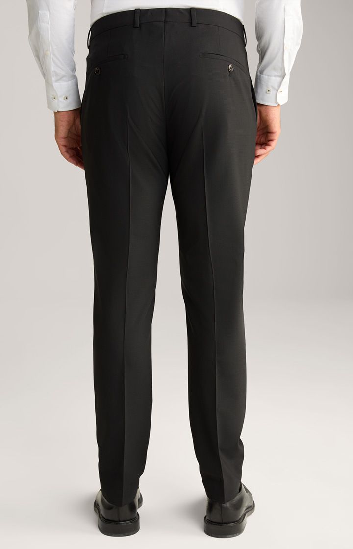 Joop! Gun Schwarze gemusterte Anzughose Extra Slim Fit