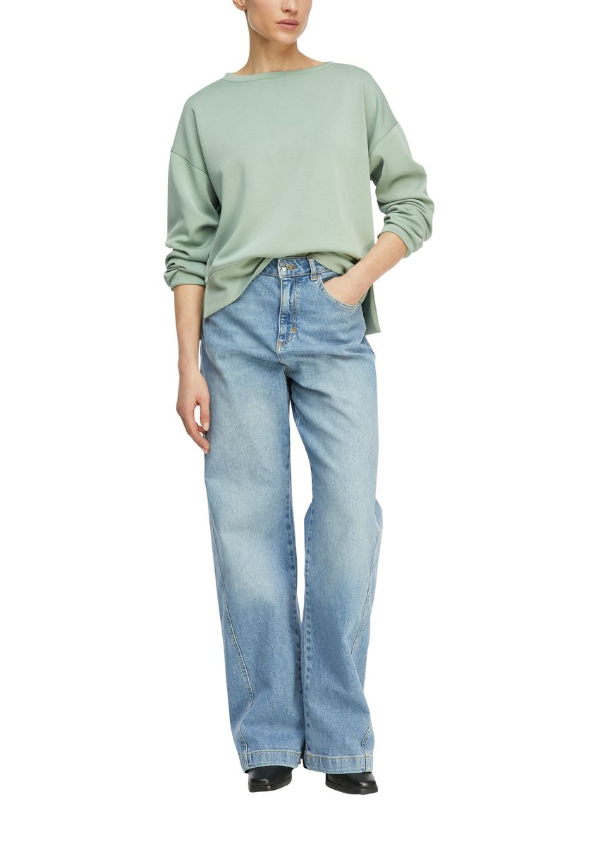 Baumwoll-Sweatshirt mit entspannter Passform