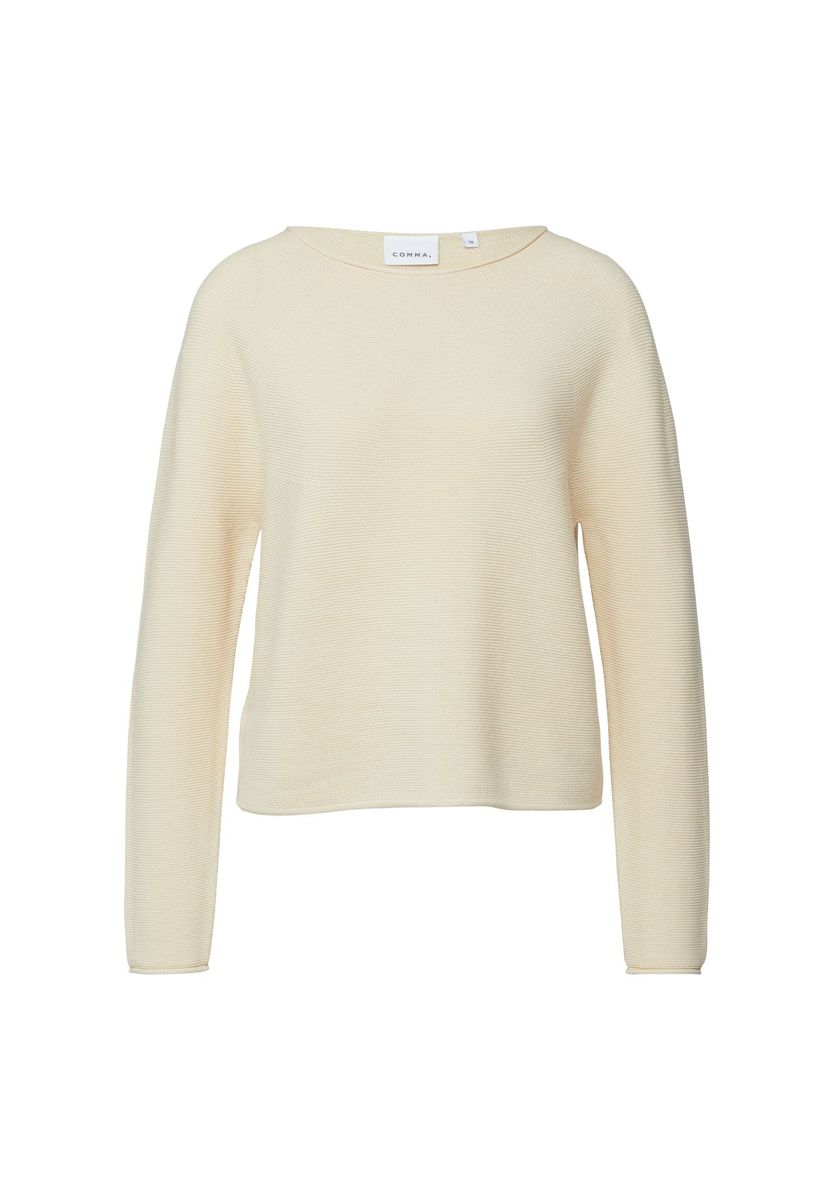 Lässiger Baumwoll-Strickpullover