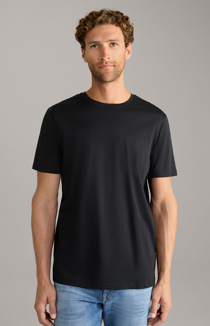 Joop! Cosmo Schwarzes Uni-Basic-T-Shirt Rundhalsausschnitt
