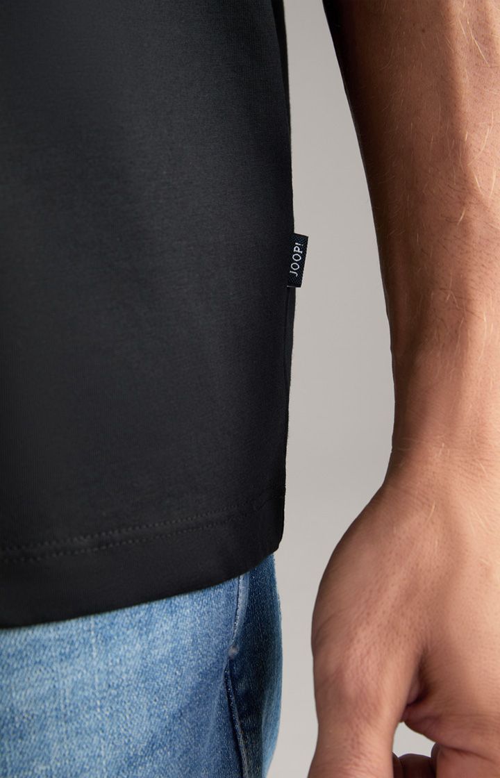 Joop! Cosmo Schwarzes Uni-Basic-T-Shirt Rundhalsausschnitt