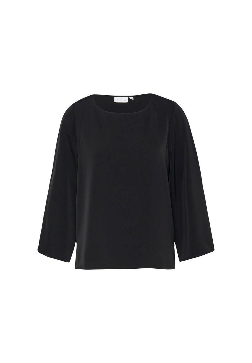 Bluse mit lockerer Passform und Dreiviertelärmeln