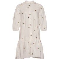 Besticktes Baumwoll-Tunika-Kleid