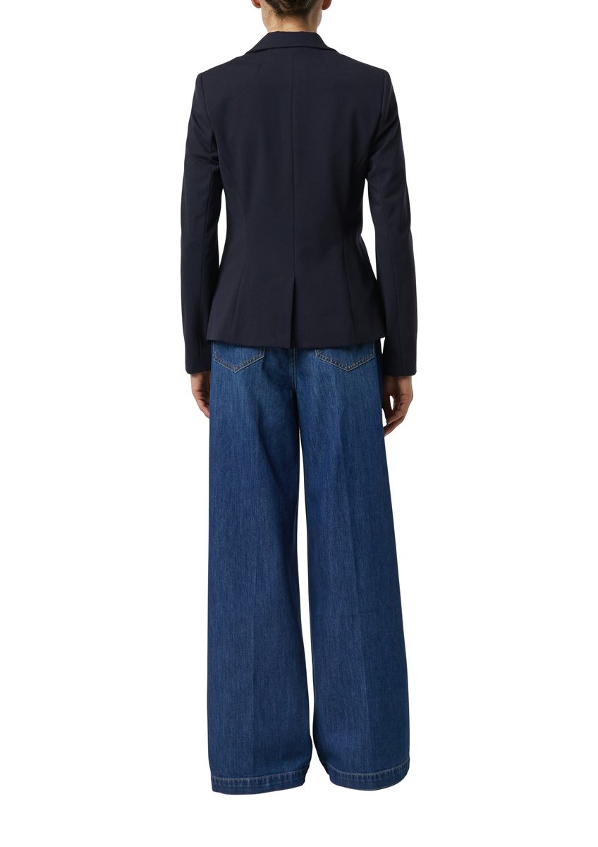 Taillierter Blazer aus Stretch-Jersey