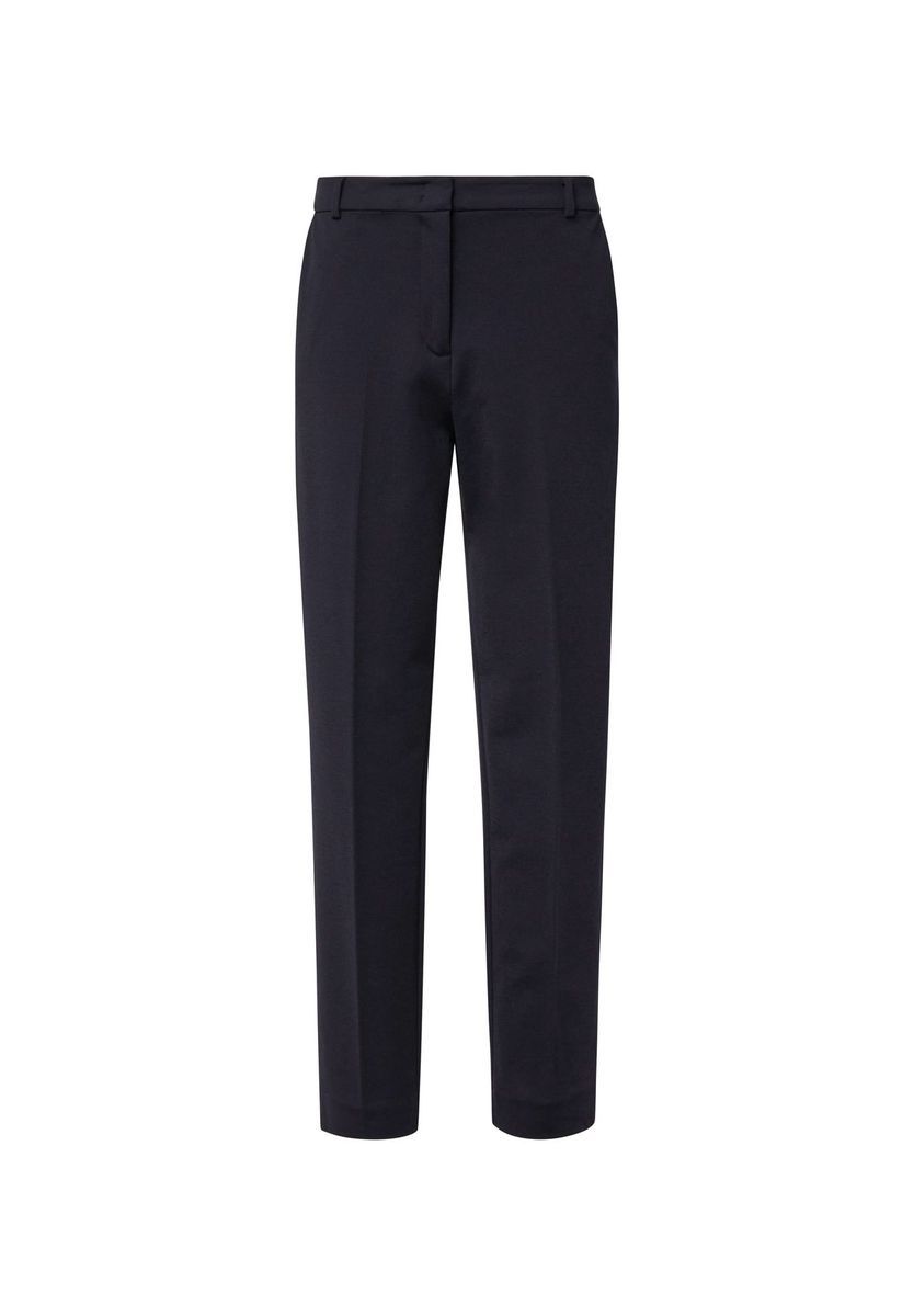 Schmal geschnittene Cropped Hose mit Formbund