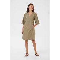 Modernes A-Linien-Kleid mit V-Ausschnitt
