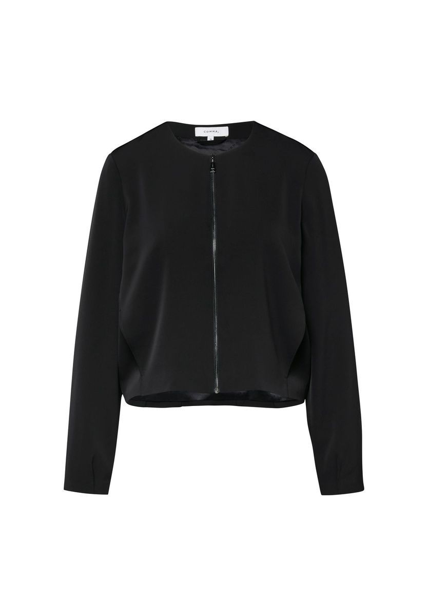 Moderne verkürzte Blousonjacke mit Reißverschluss