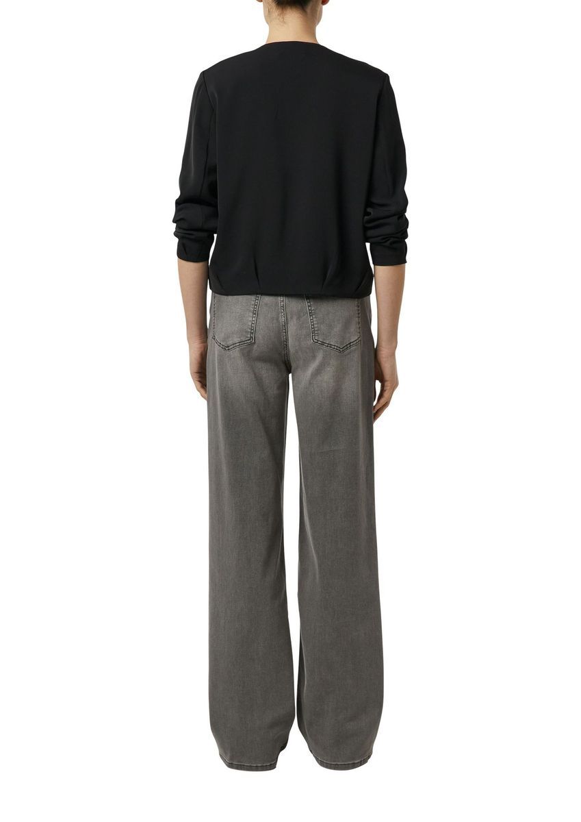 Moderne verkürzte Blousonjacke mit Reißverschluss