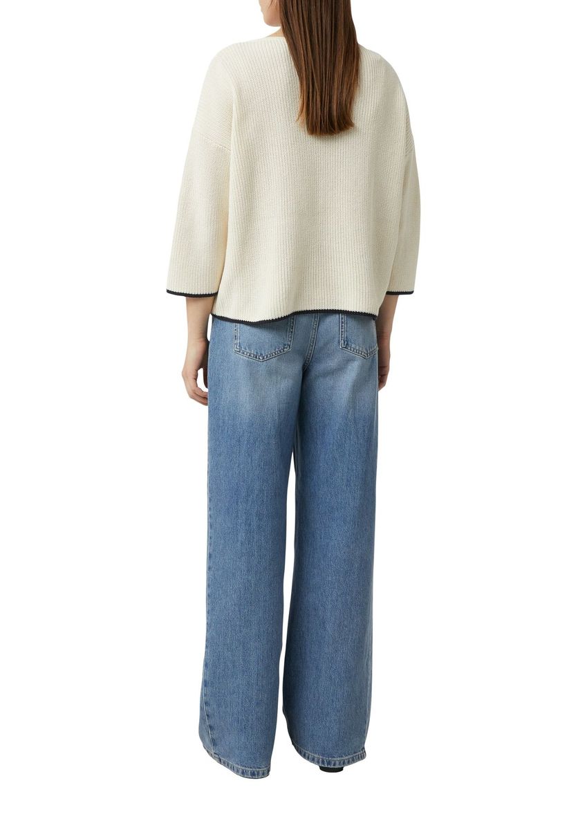 Boxy Fit Rippstrickpullover