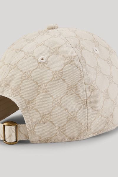 JOOP! Beige Cap mit Cornflower-Print und gesticktem Logo