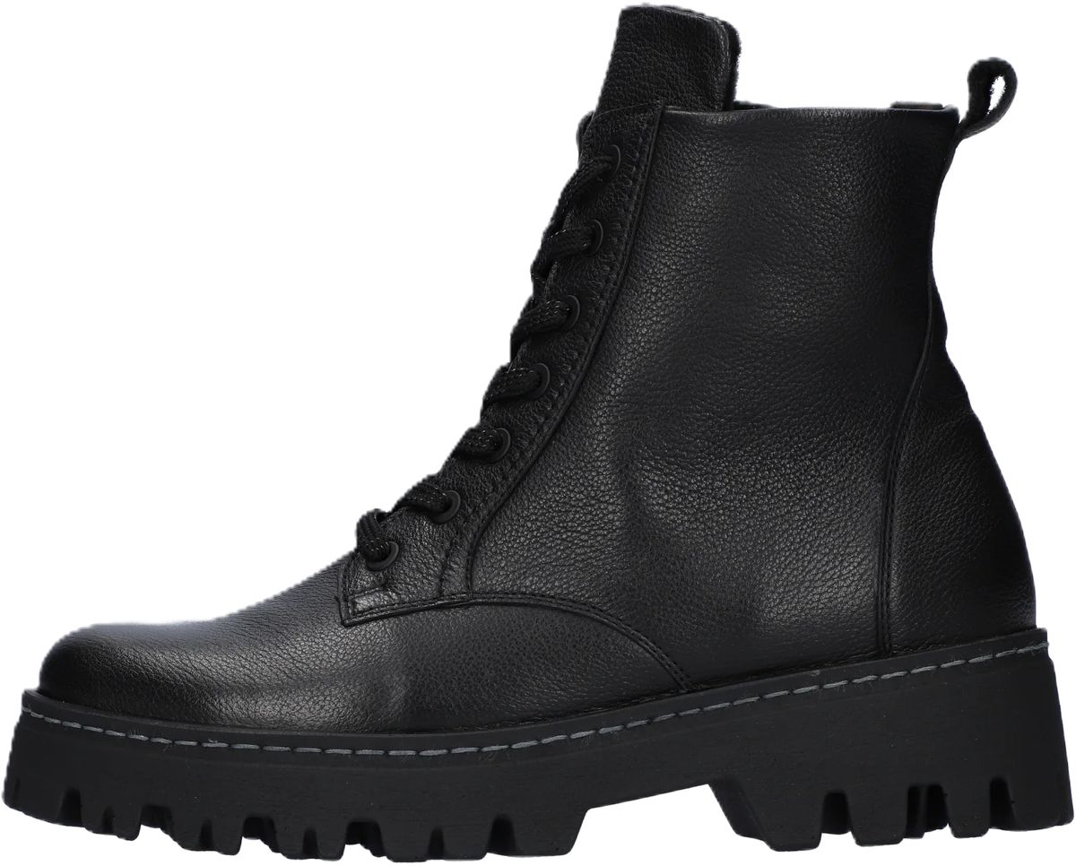 Schnürstiefelette aus Leder