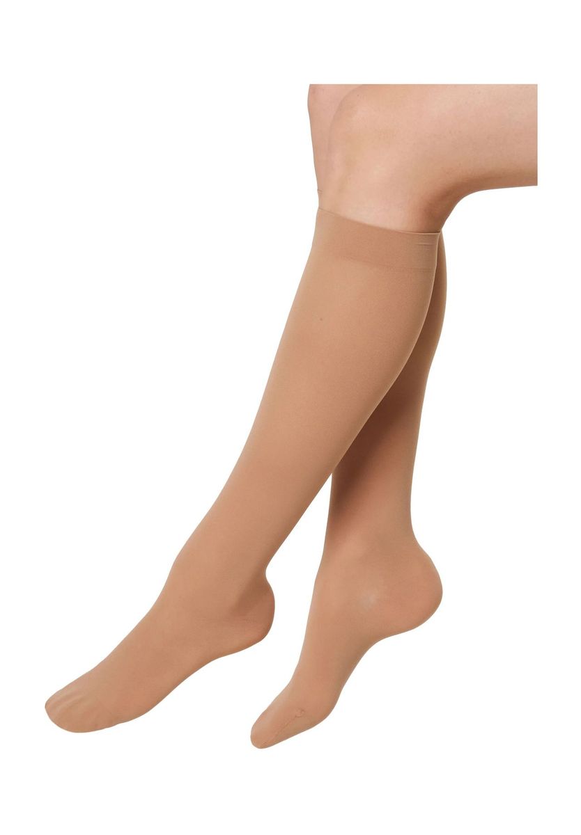 Transparente Kniehohe Kompressionsstrümpfe