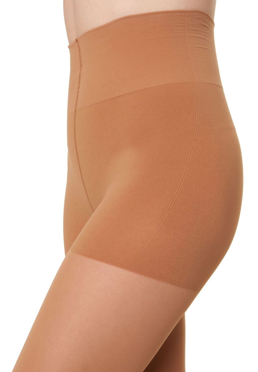 Beige, transparente formende Strumpfhose