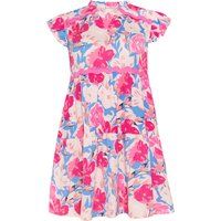 Gestuftes Minikleid mit Blumenmuster