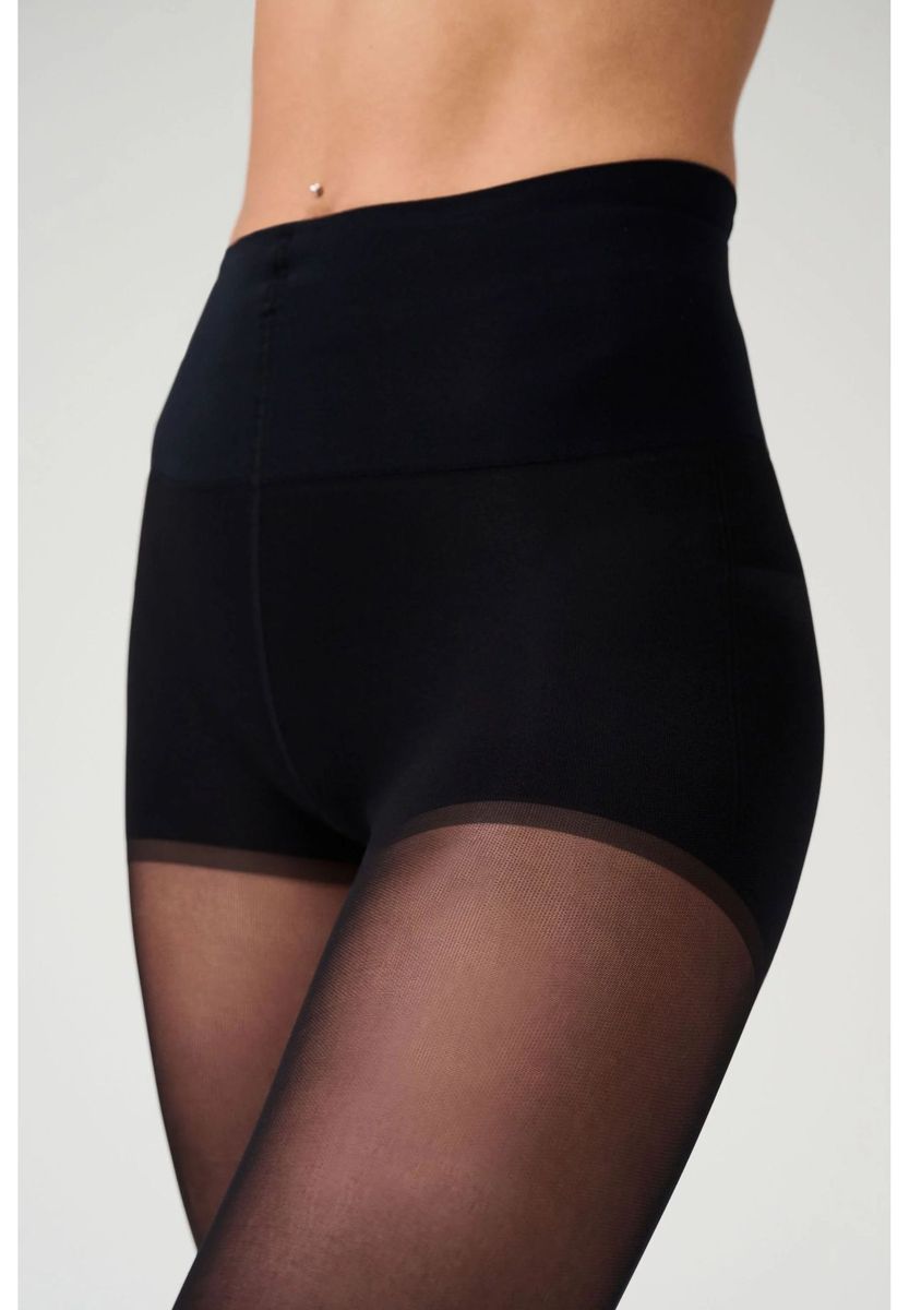 Transparente Strumpfhose mit Formeffekt