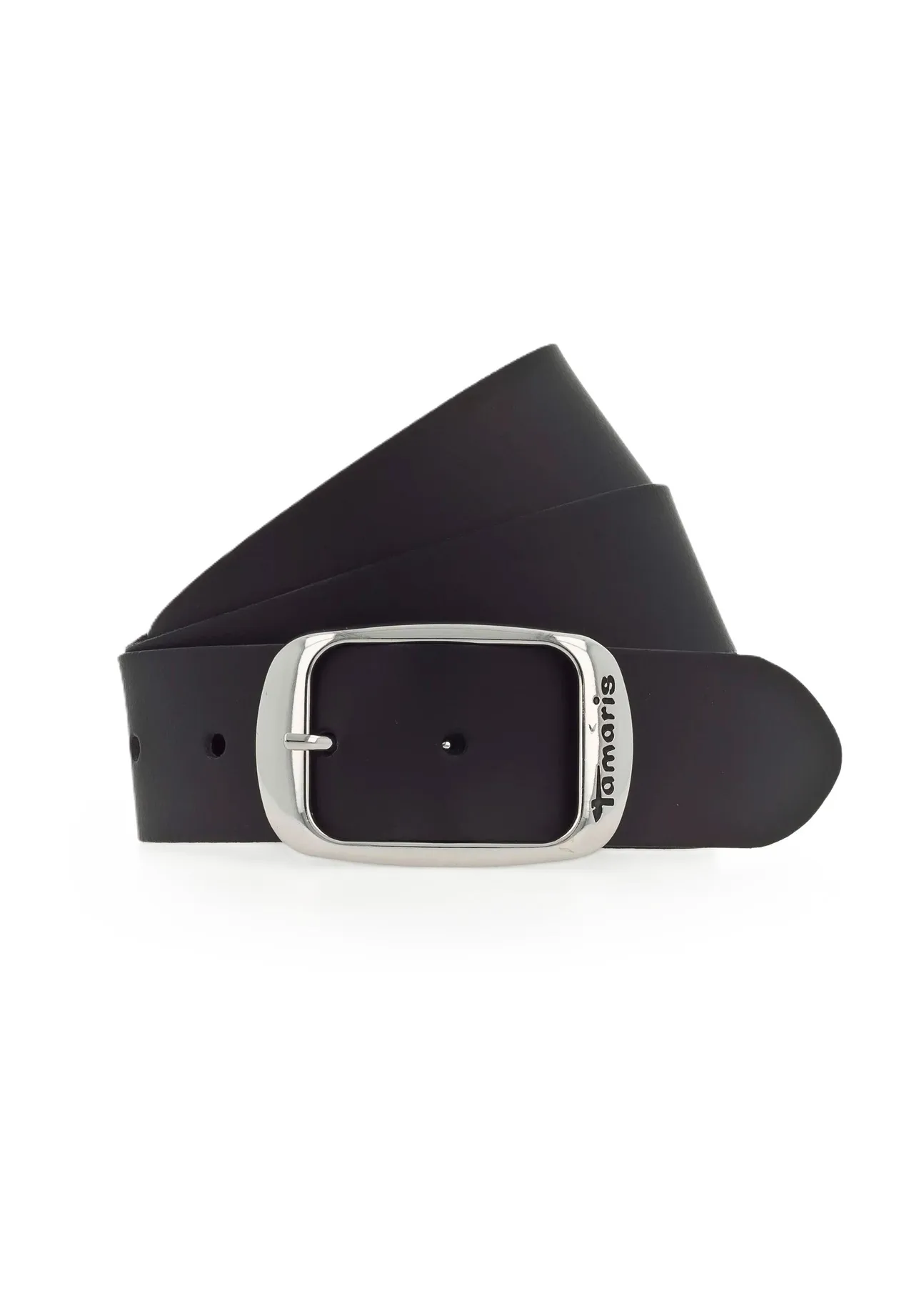Tamaris Ledergürtel, Dornschnalle, für Damen, schwarz, 110