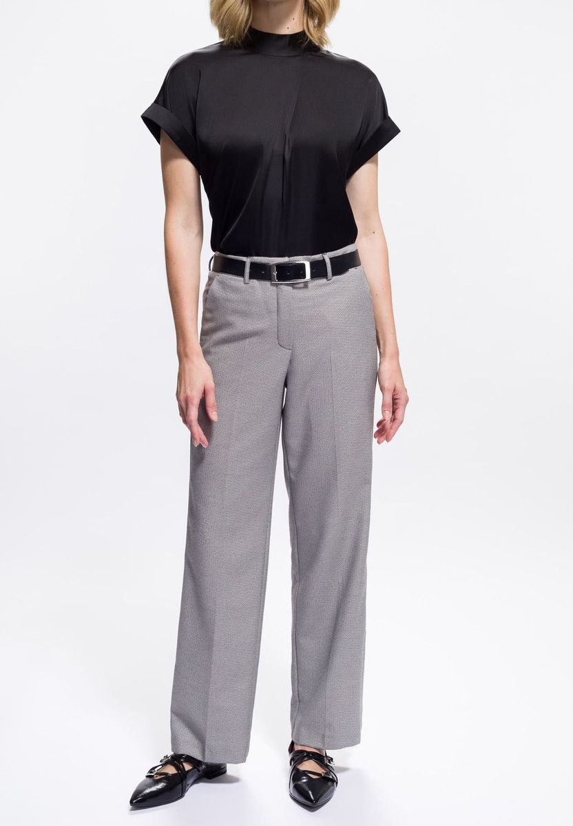 Damengürtel aus Leder mit Metallschnalle